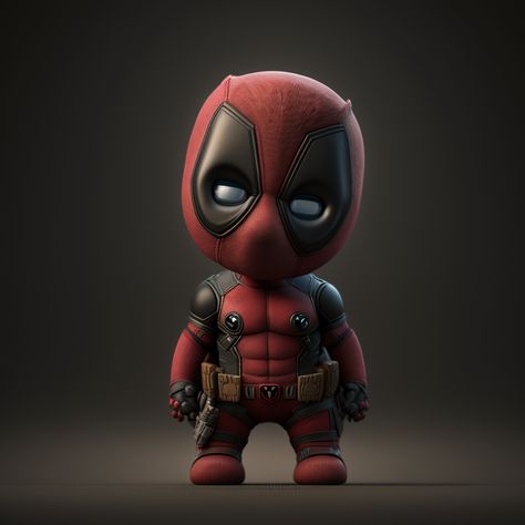 Baby Deadpool, Dark Cartoon, Cute Deadpool, Deadpool Artwork, Fandom Wiki, Baby Marvel, Chibi Marvel, Baby Spiderman, Deadpool Art