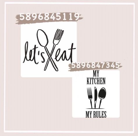 Bloxburg Cooking Decals Codes, Kitchen Pictures Decor Wall Art Bloxburg, Kitchen Pictures Bloxburg Codes, Dinner Decals Bloxburg, Kitchen Picture Codes For Bloxburg, Bloxburg Kitchen Photo Codes, Bloxburg Kitchen Painting Codes, Bloxburg Decals Codes Aesthetic Kitchen, Berry Avenue Codes Pictures Kitchen