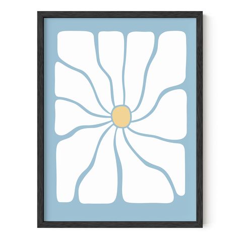 Blue Posters For Room, Room Aesthetic Posters, Indie Posters, Indie Kid Room, Aesthetic Daisy, Posters For Room Aesthetic, Haus And Hues, Danish Pastel Decor, Trendy Posters