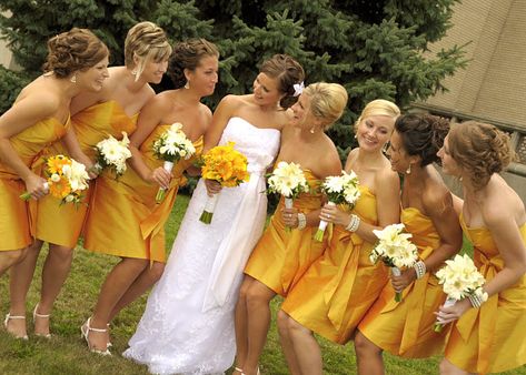 A Castle Wedding in Golden Yellow Dessy Bridesmaid Dresses, Men's Formal Wear, Wedding Vest, Junior Bridesmaids, Grey Bridesmaids, Fall Bridesmaid Dresses, Eclectic Wedding, Girls Dress Shop, Elegant Bridesmaid Dresses