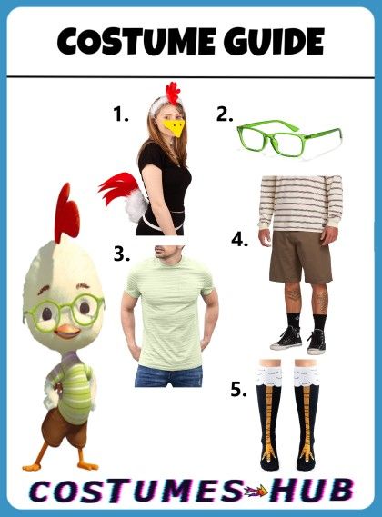 Chicken Little Costume Chicken Little Costume, Chicken Costume, Chicken Little Disney, Chicken Suits, Disney Characters Pictures, Chicken Little, College Costumes, Duck Costumes, Homecoming Spirit Week