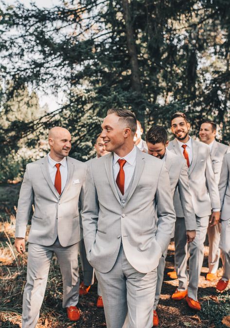 Midwest Backyard, Backyard Intimate Wedding, Wedding Photography Guide, Wedding Groomsmen Attire, Fall Wedding Bridesmaids, Groomsmen Getting Ready, Groom And Groomsmen Suits, Rusting Wedding, Wedding Theme Inspiration