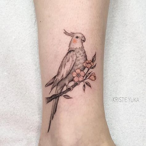 Cockatiel Tattoo, Parrot Tattoo, Nerdy Tattoos, Girl Arm Tattoos, Graffiti Tattoo, Cute Tiny Tattoos, Classy Tattoos, Tattoo Feminina, Baby Tattoos