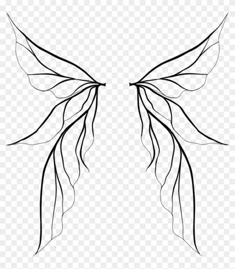 Fairy Wings Drawing, Fairy Wing Tattoos, Diy Fairy Wings, Wing Tattoo Designs, Fairy Tattoo Designs, Muster Tattoos, Wings Drawing, Wing Tattoo, Geniale Tattoos