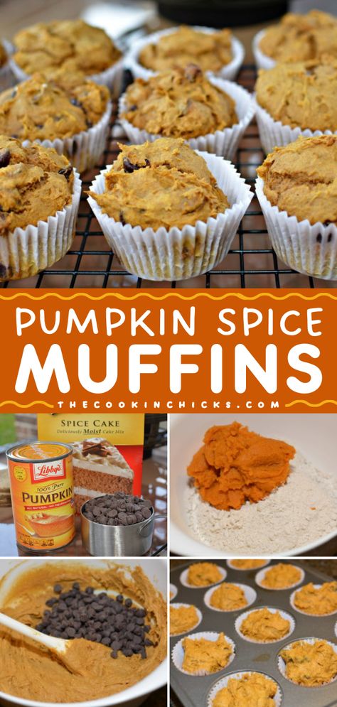 Turn to this pumpkin recipe for the perfect morning breakfast or afternoon snack idea! Moist and delicious, these Pumpkin Spice Muffins are a winner. 3 ingredients are all you need! Save this easy fall recipe! 3 Ingredient Pumpkin Spice Muffins, 3 Ingredients Pumpkin Muffins, 3 Ingredient Pumpkin Muffins Healthy, Pumpkins Muffins Easy, Pumpkin Muffins 3 Ingredients, Easy Pumpkin Muffins 2 Ingredients, Three Ingredient Pumpkin Muffins, Spice Cake Pumpkin Muffins, 3 Ingredient Pumpkin Muffins