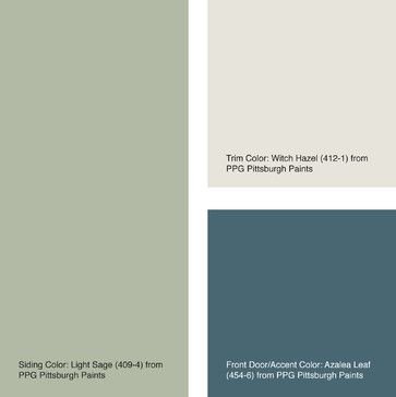 House Color of the Week: Six Ways with Sage - Other - Jennifer Ott Design Sage Green House, Queensland Homes, Green Siding, Interior Paint Colors Schemes, Color Of The Week, Exterior House Color, Siding Colors, Pintura Exterior, Exterior Paint Colors For House