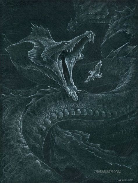 Sea Monster Art, Sea Serpent, Monster Characters, Creature Drawings, Dragon Artwork, Mythical Creatures Art, Mythological Creatures, Sea Monsters, Creature Concept Art