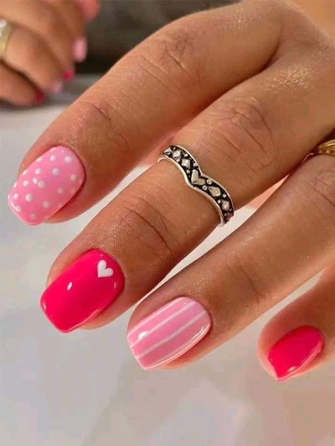 February Nails, Colorful Nails, Her Nails, Cute Gel Nails, Upgrade Your Look, Get Nails, Dipped Nails, Fancy Nails, Short Acrylic Nails