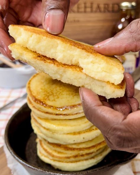 Southern Hoe Cakes — @chefmikehard Recipes! Ho Cakes Southern Recipe, Ho Cakes Southern, Southern Cornbread Hoecakes, Hoecakes Deep South, Griddle Cakes Old Fashioned, Fried Cornbread Hoecakes, Hot Water Cornbread Recipe, Water Cornbread, Hot Water Cornbread