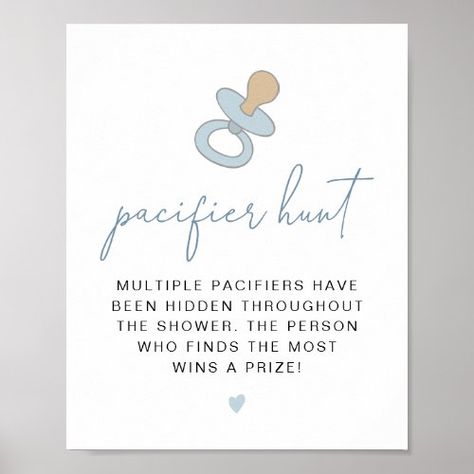 $10.40 | ANDI Dusty Blue Pacifier Hunt Baby Shower Game #modern minimalist, minimalist baby shower, baby shower game, baby shower activities, pacifier hunt game, games for baby shower, baby shower prizes, spring baby shower, boy baby shower, dusty blue baby shower Dusty Blue Baby Shower Ideas, Pacifier Hunt Game, Blue Pacifier, Pacifier Hunt, Poppin Bottles, Baby Shower Prizes, Game Template, Spring Baby Shower, Gender Reveal Decorations