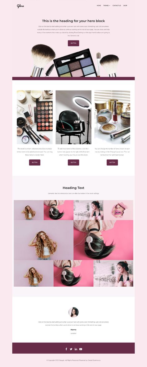 Website template for wedding stylists, make up artists MUA and designers Diy Website Design, Mobile Responsive, Wedding Services, Responsive Website, Website Themes, Create Your Own Website, Wedding Service, New Website, Website Templates