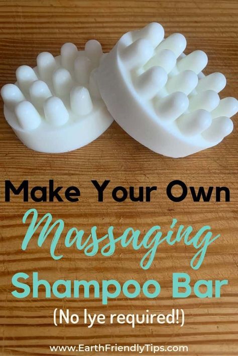 If you want to make the switch to a shampoo bar, learn how to make this massaging shampoo bar that gives your scalp a relaxing massage when you use it. How To Make Shampoo, Diy Shampoo Recipe, Diy Shampoo Bar, Homemade Coffee Scrub, Organic Shampoo Bar, Homemade Shampoo Bar, Shampoo Bar Recipe, Baking Soda For Hair, Baking Soda Benefits