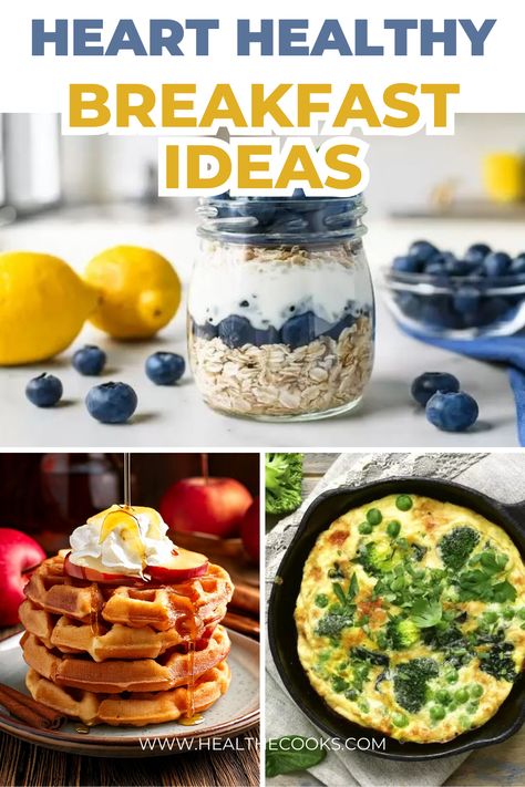 Start your day right with heart-healthy breakfast recipes! From protein-packed options to fiber-rich favorites, these meals keep you energized and nourished. Save this pin for easy, wholesome breakfast ideas! #HeartHealthy #Breakfast Heart Healthy Breakfast Ideas, Heart Healthy Breakfast Recipes, Wholesome Breakfast Ideas, Heart Healthy Breakfast, Wholesome Breakfast, Quick And Easy Breakfast Recipes, Easy Delicious Meals, Snack Easy, Heart Healthy Diet