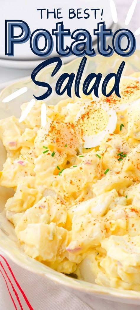 Mcalister's Potato Salad Recipe, Mashed Potato Salad, Traditional Potato Salad Recipe, Amish Potato Salads, The Best Potato Salad, Best Potato Salad, Southern Style Potato Salad, Best Potato Salad Recipe, Potato Salad Recipe Easy