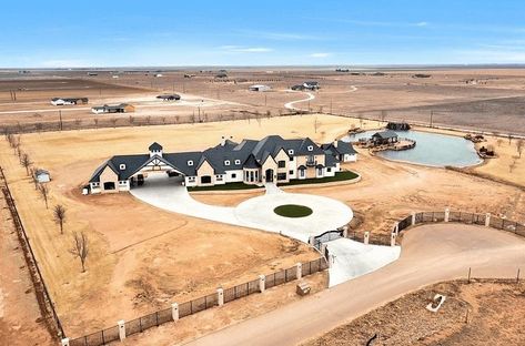 What To Do With Acres Of Land, Texas Ranch Homes Exterior, Texas Ranch House Exterior, Dream House On Land, House On Big Land, Big House On Land, Land Ideas Acres, Texas Dream Home, House On Acres Of Land