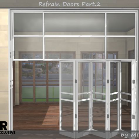 The Sims4 Custom Contents - Build Objects
#sims4 #sims4cc #sims4door #sims4arch #sims4modern #sims4interior #sims4build #sims4buildcc Sims 4 Cc Sliding Glass Door, Glass Door Sims 4 Cc, Sims 4 Cc Sliding Doors, Backyard Door, House Entrance Doors, Sims Furniture, Glass Closet Doors, Big Doors, Double Front Doors