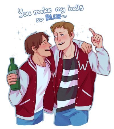 Heathers Kurt X Ram Fanart, Heathers Fan Art, Heather Duke, Heathers Movie, Hiro Big Hero 6, Heathers The Musical, Drink Responsibly, Christian Slater, Theatre Nerds