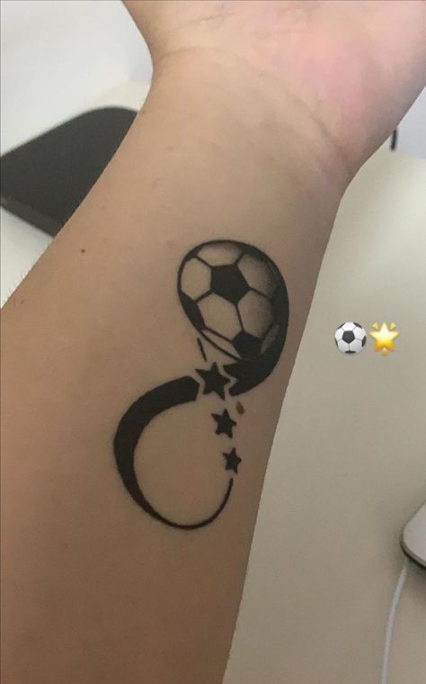 Soccer Tattoos Ideas Women, Soccer Tattoos, Leg Sleeve Tattoos, Leg Tattoo Ideas, Football Tattoo, Minimalist Tattoo Ideas, Libra Tattoo, Soccer Inspiration, Leg Sleeve Tattoo