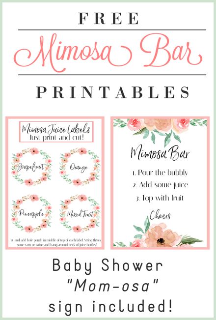 DIY: Mimosa Bar with Free Printables!  #babyshower #bridalshower #freebie #mimosa #wedding # bridal #mother Momosa Printable Free Bar Signs, Momosa Mimosa Bar Sign Printable Free, Mimosa Bar Free Printables, Mimosa Bar Set Up Bridal Shower Ideas, Mimosa Sign Printable Free, Momosa Bar Free Printable, Mom-osa Bar Sign Printable Free, Mimosa Bar Sign Printable Free, Momosa Mimosa Bar Sign