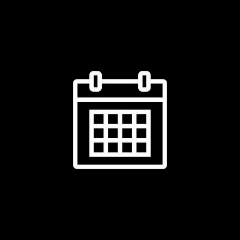 Calendar App Icon | Calendar logo, Black app, App icon Iphone App Icon Black Calendar, Black Calender App Icon, Black And White App Icons Calendar, Calendar Widget Icon, Black Calendar Icon, Widget Icon Black, Calendar Icon Aesthetic, Widget Icons Black, App Icons Calendar