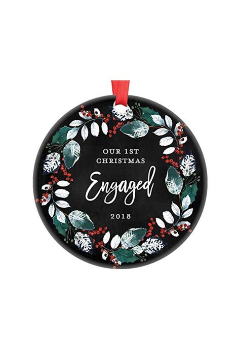 25 Best Engagement Ornaments - Personalized Ornaments for First Engaged Christmas Newlywed Christmas Ornament, Christmas Gifts For Family, Engagement Christmas Ornament, First Christmas Engaged, Engaged Ornament, Engagement Ornament, Our First Christmas Ornament, Newlywed Christmas, Couples Ornaments