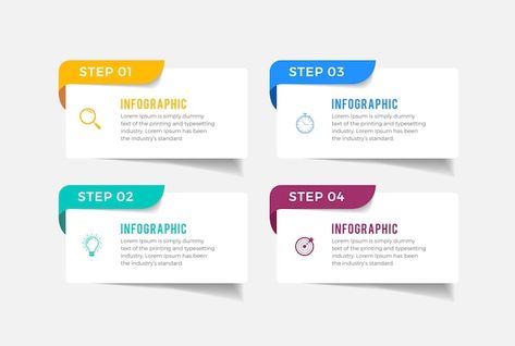 Steps Infographic Design, Step Infographic, Creative Infographic, Powerpoint Design Templates, Infographic Template, Free Business Card Mockup, Stationery Templates, Business Card Maker, Flyer Maker