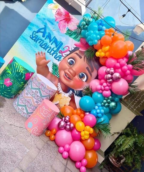 Moana Cakes, Moana Birthday Party Cake, Moana Birthday Decorations, Moana Party Decorations, Moana Birthday Party Theme, Moana Birthday Invitation, Moana Theme Birthday, Festa Moana Baby, Moana Bebe