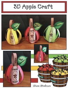 Crafts Using Paper, Crayon Activities, Handprint Tree, Apple Centerpieces, Preschool Apple Theme, September Preschool, Apple Kindergarten, Apple Crafts, Apple Lessons