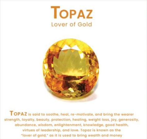 Today, topaz continues to be used in high-end jewelry due to its affordability compared to other precious stones like diamonds or sapphires. Gold Topaz, Imperial Topaz, Gemstone Jewellery, Topaz Stone, Topaz Gemstone, Emotional Healing, Yellow Blue, Blue Topaz, Birthstone