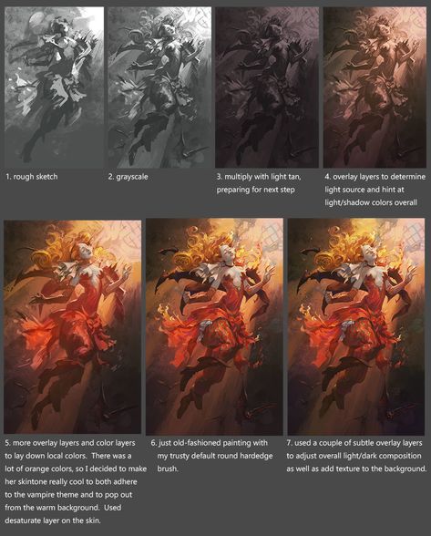 ArtStation - Ascension, Grace Liu Concept Art Tutorial, Digital Painting Techniques, Drawing Examples, Digital Painting Tutorials, Art Masters, Fantasy Concept Art, Process Art, Environment Concept Art, Art Tutorials Drawing