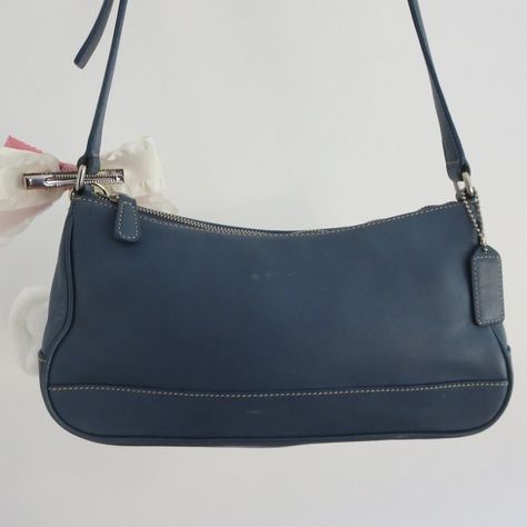 🫐 Coach Blue Leather Shoulder Bag 🫐 ⋆ rare color ⋆ good condition, needs some conditioning on some areas of leather shown (fading to some areas) ⋆ 10" x 5" (12" strap) ⋆ $135 free US shipping ⋆ charms included ⋆ Comment "sold" to claim or dm to purchase #fallaesthetic #fallinspo #vintagecoach #pinterest #fallmoodboard Fall Mood Board, Fall Inspo, Vintage Coach, Vintage Bags, Blue Leather, Leather Shoulder Bag, Charms, Shoulder Bag, Leather