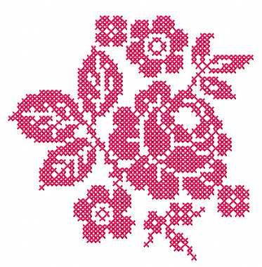 Kitchen Napkins, Cross Stitch Free, Rose Cross Stitch, Rose Cross Stitch Pattern, Christian Cross Stitch, Cross Stitch Border Pattern, Decorating Kitchen, Pola Kristik, Cross Stitch Patterns Flowers