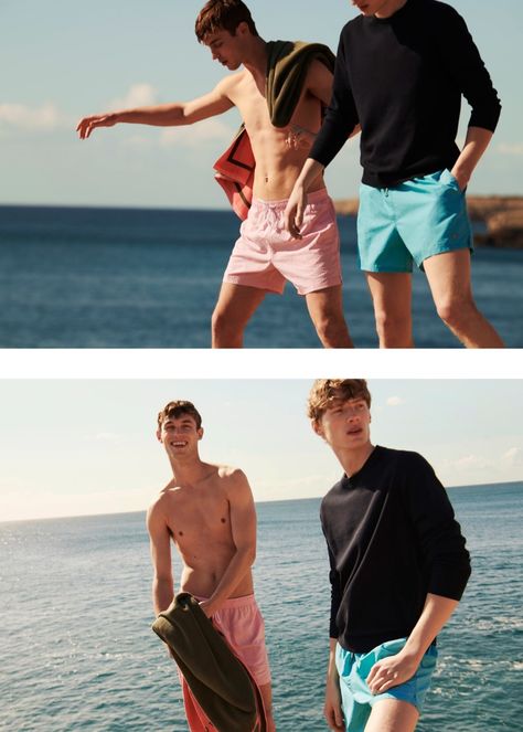 Massimo Dutti Men, Quentin De Briey, Kit Butler, Modern Swimwear, Swimming Photography, Beach Editorial, Swimwear For Men, Swimsuits Photoshoot, Swimwear Shoot