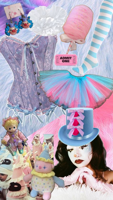 Cotton Candy Costume, Candy Costume, Clown Costume, Spooky Scary, Cotton Candy, Halloween Costumes, Outfit Inspirations, Candy, Halloween