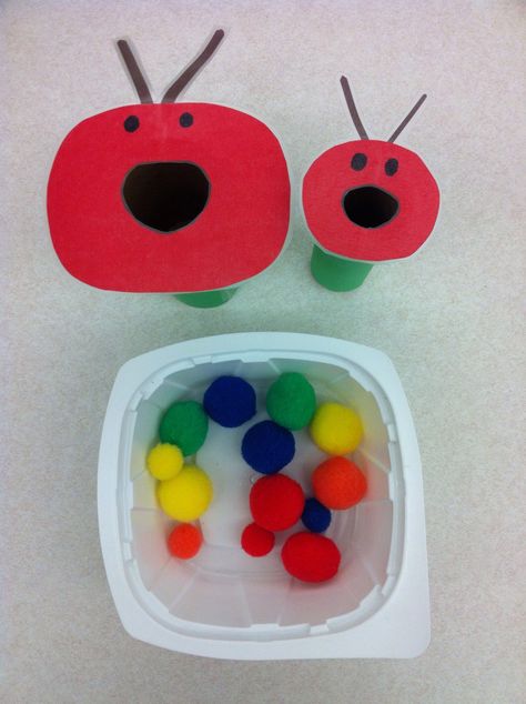 Sorting Big And Small Preschool, Caterpillar Preschool, Hungry Caterpillar Activities, Bug Activities, Insects Preschool, Bugs Preschool, Spring Preschool, Creative Activities For Kids, Preschool Theme