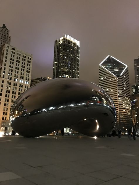 City Chicago Aesthetic, Down Town Chicago At Night, Wallpaper Backgrounds Chicago, Chicago City Lights, Chicago Dark Aesthetic, Travel Aesthetic Chicago, Downtown Chicago Aesthetic Night, Aesthetic Chicago Pictures, Chicago By Night