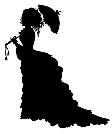 Her use of the 18th-century form of the silhouette is both an ironic and complex way to address these issues, since the paper Walker uses to cut out most of the images for her wall murals is black. Description from erikadonaldson11.blogspot.com. I searched for this on bing.com/images Silhouette Arte, Silhouette Clip Art, Silhouette Images, Graphics Fairy, Paper Diy, Silhouette Stencil, Vintage Silhouette, Victorian Lady, Victorian Women