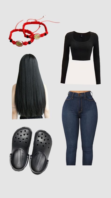 #fitinspo #ootd #outfit #Latina #cutefit #fit Latina Black Outfit, Latinas Outfits, Outfit Latina, Cute Outfits Polyvore, Latina Clothes, Pj Outfit, Latina Outfits, Outfits For Mexico, Latina Fashion Outfits