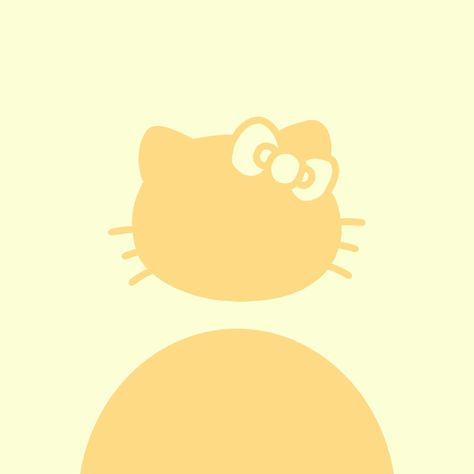 Pfp Yellow, Sanrio Pfps, Pfp Hello Kitty, Blank Pfp, User Pfp, Tiktok Pfp, Hello Kitty Pfp, Kitty Aesthetic, Customization Ideas