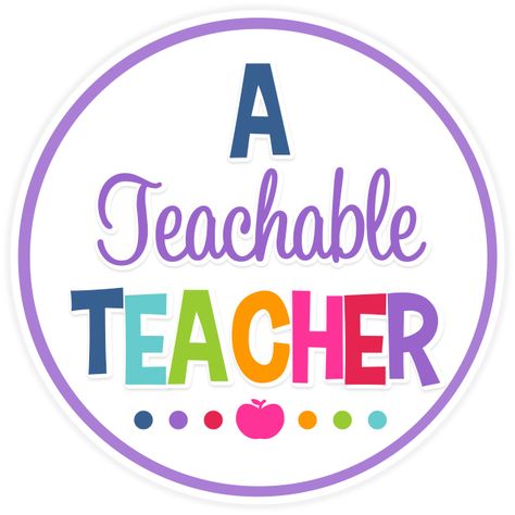 A Teachable Teacher LOGO Teacher Appreciation Shirts, Things In The Classroom, Reading 3rd Grade, Reading 1st Grade, Sentence Structure Activities, Conference Tips, Reading 2nd Grade, Digraph Activities, Teacher Logo