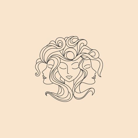 Feminine Logo Ideas, Feminin Logo, Woman Logo Design, Goddess Logo, Feminine Logos, Drawn Logo Design, Feminine Logo Design, Hand Drawn Logo Design, Feminine Minimalist