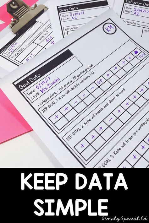 Data Sheets For Special Education Free, Specially Designed Instruction, Aba Techniques, Iep Goal Tracking, Iep Organization, Data Binders, Sped Classroom, Special Ed Teacher, Be With Me