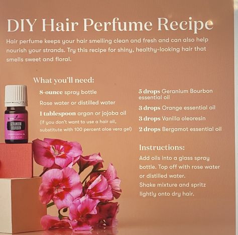 Diy Hair Perfume, Hair Perfume Diy, Essential Oil Aphrodisiac, Essential Oil Perfume Blends, Essential Oil Perfumes Recipes, Essential Oil Diffuser Blends Recipes, Perfume Recipes, Natural Beauty Diy, Diy Perfume