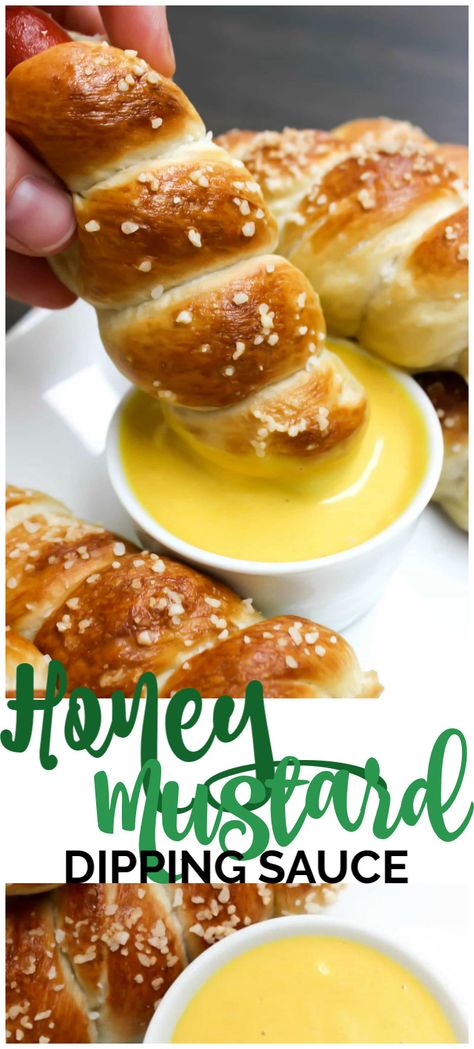 Pretzel Dip Honey Mustard, Honey Mustard For Pretzels, Pretzel Sauce Recipe, Honey Mustard Sauce For Pretzels, Hot Pretzel Dip, Hot Dog Dipping Sauce, Mustard For Pretzels Dipping Sauces, Honey Mustard Dip For Pretzels, Honey Mustard Dipping Sauce For Pretzels