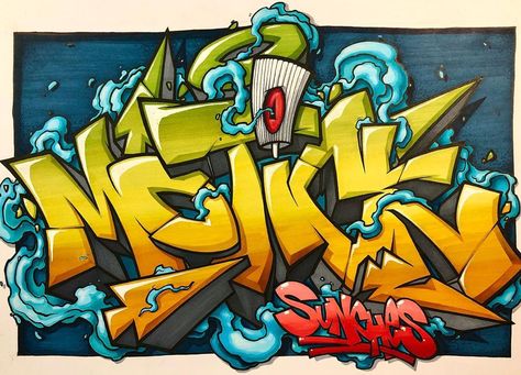 Grafitti Letters Design, Marker Graffiti, Graffiti Alphabet Wildstyle, Graffiti Character, Graffiti Images, Urban Art Graffiti, Graffiti Wildstyle, Graffiti Pictures, Graffiti Piece