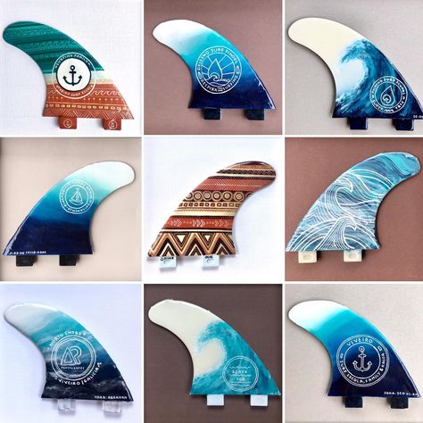 Surfboard Resin, Surf Artwork, Surfboard Art Design, Resin Ocean Art, Surfboard Painting, Surf Girl Style, Surfboard Decor, Surfboard Fins, Galicia Spain