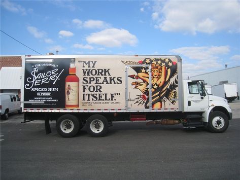 Full Box Truck Wrap - Full Box Truck Wrap for beverage company Truck Wrap Design, Truck Branding, Truck Wrap, Truck Graphics, Side Box, Box Truck, Van Wrap, Truck Paint, Vehicle Wraps