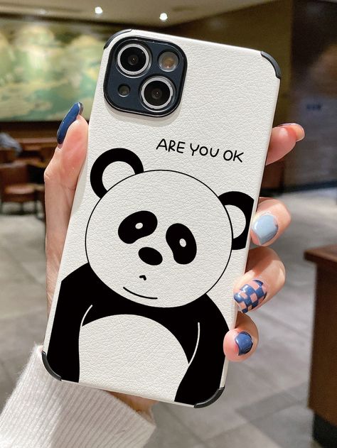 Mobile Back Cover Design For Boys, Phone Cover Painting For Boys, Mobile Cover Diy, Mobile Case Design, Cartoon Phone Cases, Panda Iphone Case, Artsy Phone Cases, Baby Disney Characters, Panda Painting