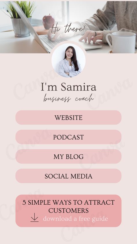 Click on the image to access this template and edit it in the Canva app ((change fonts, colours, images). Link bio, link in bio, Link bio template, landing page, bio site, website design, page template, Instagram Bio, canva templates instagram, canva templates Cute Linktree Ideas, Link Page Design, Graphic Designer Bio Instagram, Bio Website Design, Linktree Bio Ideas, Link Tree For Instagram Design, Bio Link Design, Linktree Design Ideas Aesthetic, Link In Bio Template