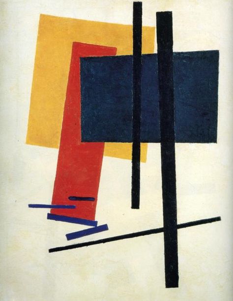 "Suprematism" by Kazimir Malevich (1915) Russian Constructivism, Kazimir Malevich, Istoria Artei, Action Painting, Russian Art, Art Movement, Art Abstrait, Art Moderne, Geometric Art